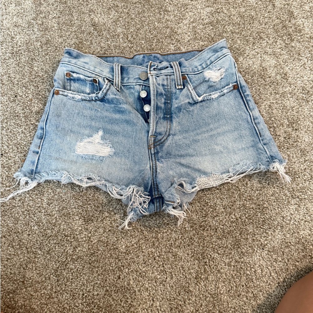 Denim Distressed Women Shorts
